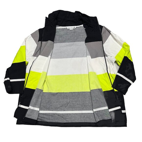 Caroline Rose Abstract Striped Multicoloured Zip Jacket Women’s Size 2XL - Picture 3 of 6